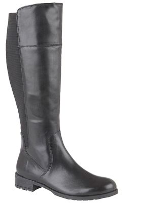 CIPRIATA SILVIA Crust Leather Elasticated Calf Inside Zip High Leg Boot L083A