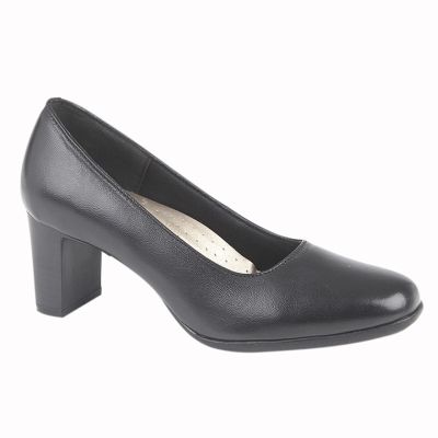 MOD COMFYS Leather 55mm Heel Ladies Court Office Shoes L174A