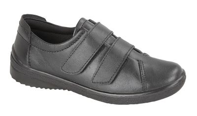 Mod Comfys Andrea Leather 2 Bar Touch Fastening Leisure Shoes Full Padded L997A