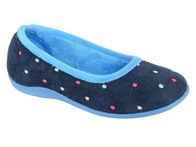 Ladies Sleepers Dotted Ballerina Full Slippers  LS343C