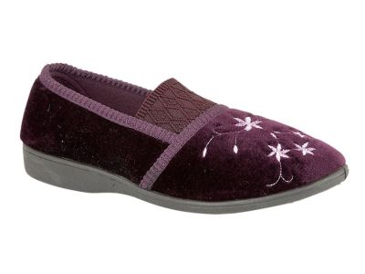  Zedzzz JOANNA Embroidered Centre Gusset Slippers LS349P