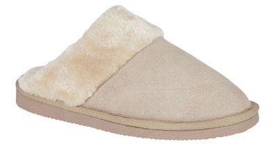 MOKKERS 'KELSEI' Real Suede Faux Fur Mule Slipper LS537BES