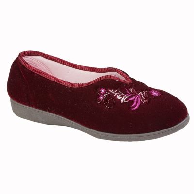 Sleepers DOLLEY LS869 V Throat Embroidered Slippers LS869D