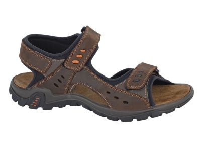 IMAC M222B Mens Leather Brown Touch Fastening Deluxe Sports Summer Sandals M222B