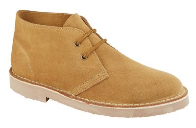 Roamers Desert Boots 2 Eye Unisex Real Suede Leather M467 UK 3-12 M467BS