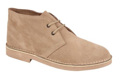 Roamers Desert Boots 2 Eye Unisex Real Suede Leather M467 UK 3-12 M467TS