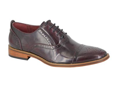 Mens Goor M516 Classic Frank Capped Lace Up Oxford Brogue Shoes M516BD