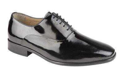 Montecatini M673 Black Patent Leather Lace Up Shoes M673AP