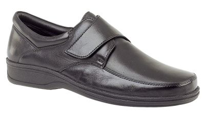 Roamers M723 Mens Leather Touch Fastening Shoes M723A