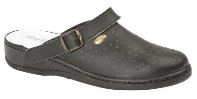 DEK M748 Mens Coated Leather Swivel Bar Nursing Clogs M748A