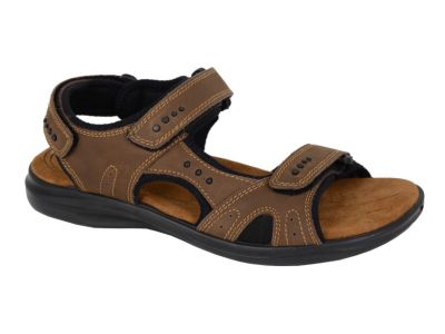 Roamers Nani M990 Leather 3 Touch Fastening Sports Deluxe Padded Sandals  M990B