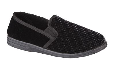  Zedzzz KEVIN Textile Twin Gusset Indoor Full Slippers UK6 -16 Big size MS466A