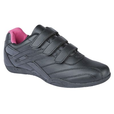 Ladies Girls Dek RAVEN T657 Comfort Touch Fastening Trainers T657AM