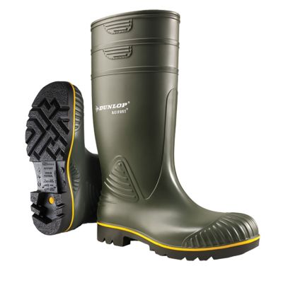 Mens Dunlop ACIFORT Heavy Duty  Yellow Line Agricultural Wellingtons W012E