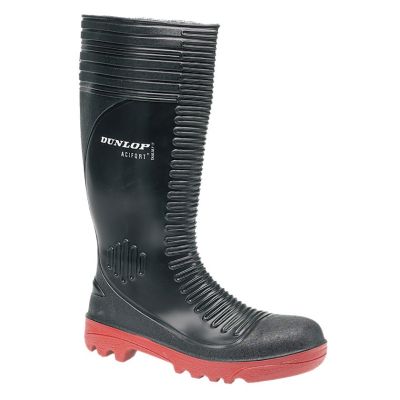 Mens Dunlop ACIFORT RIBBED W088 Safety Full Length Wellingtons W088A