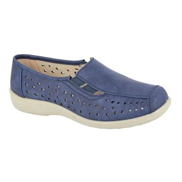 Boulevard L130 Side Gusset Summer Casual Pepper Hole Punched Padded Shoes L130C