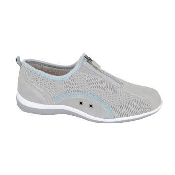 Boulevard L372 Zip/Elastic Gusset Leisure Casual Trainer Shoes  L372F