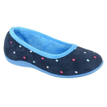 Ladies Sleepers Dotted Ballerina Full Slippers  LS343C