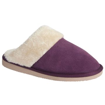 MOKKERS 'KELSEI' Real Suede Faux Fur Mule Slipper LS537PS