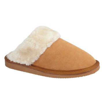 MOKKERS 'KELSEI' Real Suede Faux Fur Mule Slipper LS537TS