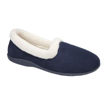 Sleepers SANDIE LS927 Fur Collar Collared Fleecy Lining Ladies Full Slippers  LS927C