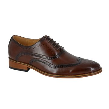 Goor M014 Mens Classic Brogue Oxford Lace Up Shoes  M014B