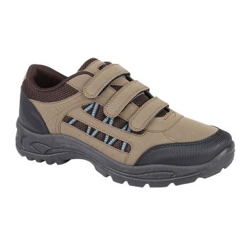 Dek ASCEND Unisex Touch Fasten Trekking Trainers  Shoes Khaki M089E