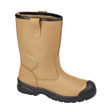 GRAFTERS M239BSM Tan Leather Scuff Toe Cap Safety Rigger Boots M239BSM