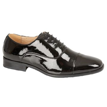 Goor Nelson M291 Pleated Cap Patent Oxford Tie Lace Shoes  M291AP