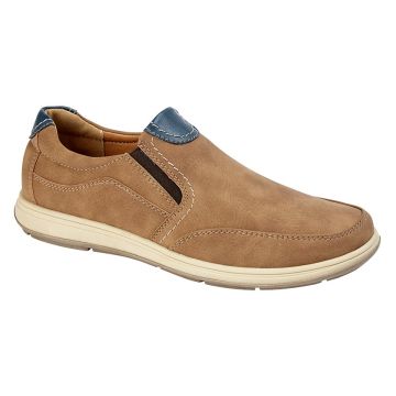 Mens SCIMITAR M353 Summer Canvas Twin Gusset Casual Navy Tan M353BT