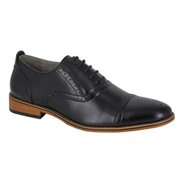 Mens Goor M516 Classic Frank Capped Lace Up Oxford Brogue Shoes M516A