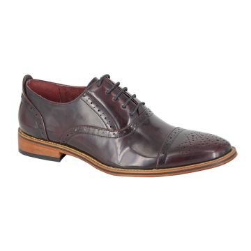 Mens Goor M516 Classic Frank Capped Lace Up Oxford Brogue Shoes M516BD