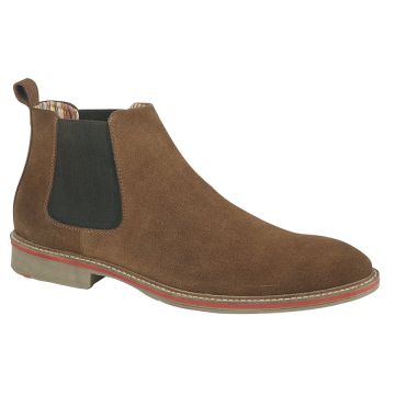 Roamers M611 Mens Suede Twin Gusset Ankle Chelsea Boots  M611BS