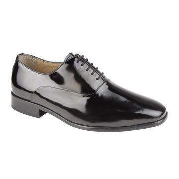 Montecatini M673 Black Patent Leather Lace Up Shoes M673AP