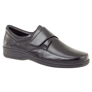 Roamers M723 Mens Leather Touch Fastening Shoes M723A