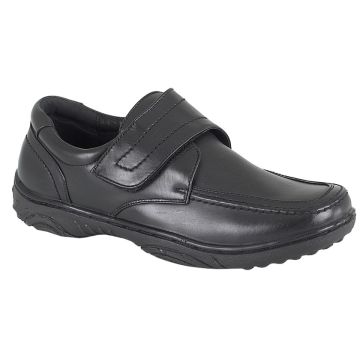 Scimitar M839 Touch Fastening Casual Leather Lined Wide Fit Shoes  M839A