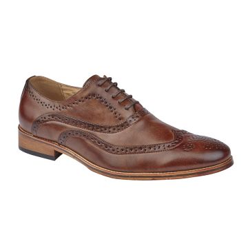 Mens Goor M9556 Signature Wing Cap Brogue Oxford Shoes  M9556B