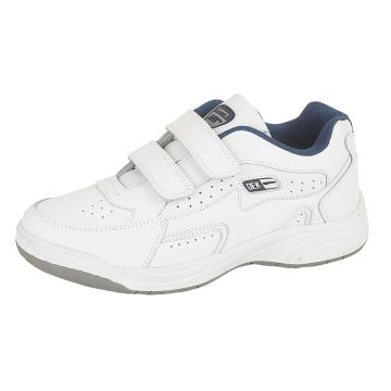 Dek ARIZONA T198 Touch Fastening Leather Padded Trainers Fuller Fitting  T198G