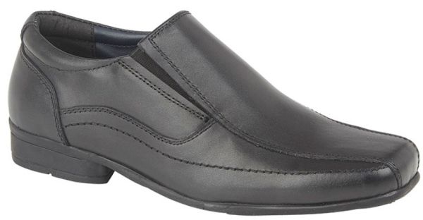 ROAMERS B690 Twin Gusset Casual Leather Slip On Shoes B690A