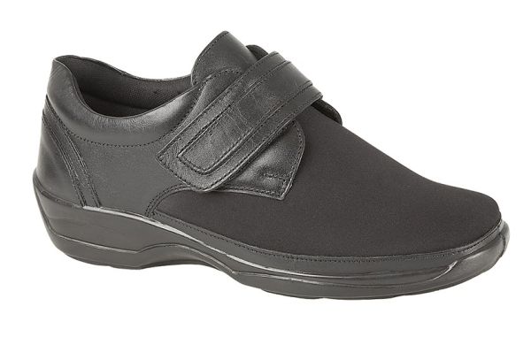 Mod Comfys L042 X Wide Touch Fastening Stretch Comfort Shoes  L042A