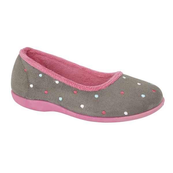 Ladies Sleepers Dotted Ballerina Full Slippers  LS343F