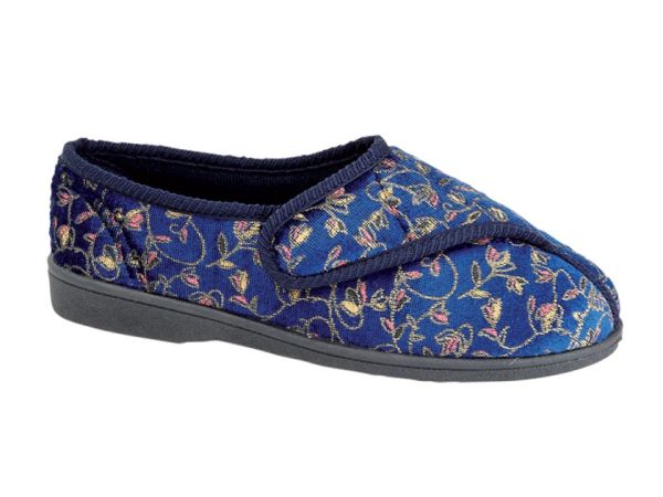 Zedzzz JANICE Floral Touch Fastening Fastening Slippers  LS881C