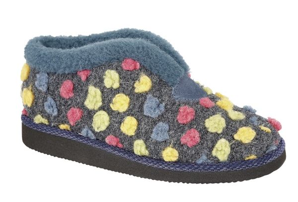 Sleepers Ladies Multicoloured Tilly Bootee Slippers LS948C