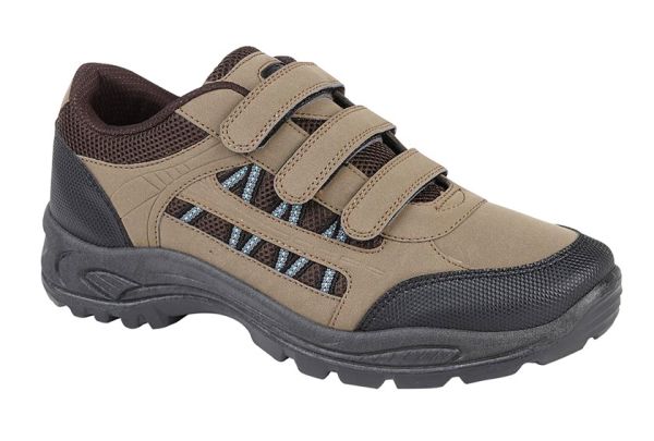 Dek ASCEND Unisex Touch Fasten Trekking Trainers  Shoes Khaki M089E