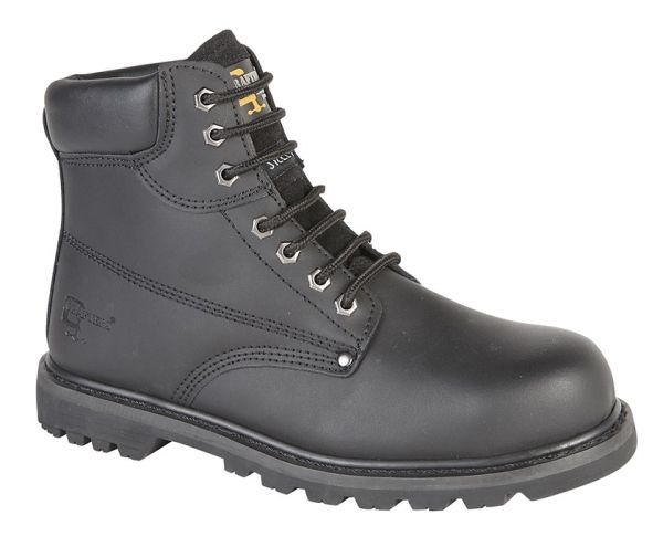 GRAFTERS M124 Mens Leather Industrial Padded Safety Boots  M124A