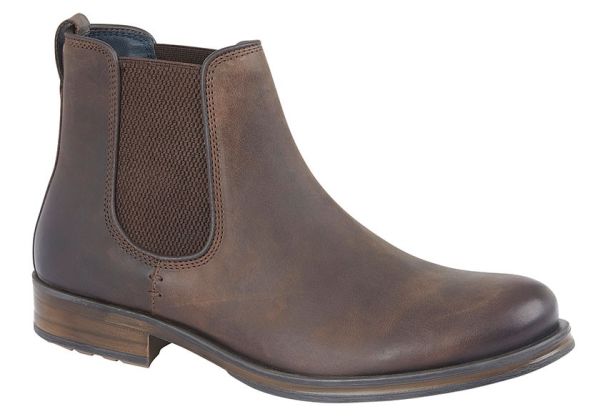 ROAMERS M287 Round Toe Twin Gusset Leather Ankle Boots  M287GB