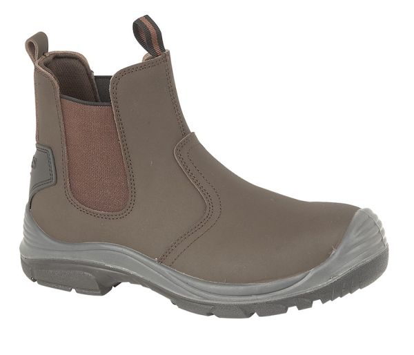 GRAFTERS M371 Safety Twin Gusset Dealer Boot Steel Safety Toe Cap M371B