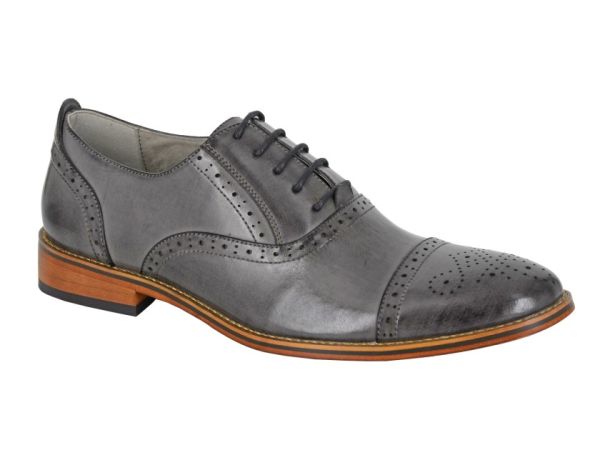 Mens Goor M516 Classic Frank Capped Lace Up Oxford Brogue Shoes M516FA