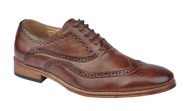 Mens Goor M9556 Signature Wing Cap Brogue Oxford Shoes  M9556B