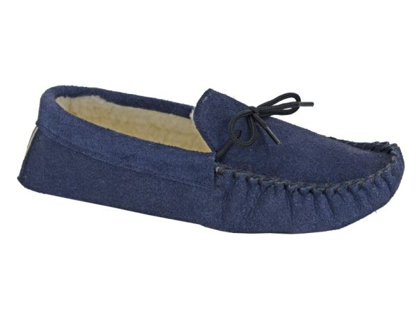 Mokkers JAKE MS161 Leather Full Moccasin Made In England Slippers  MS161NC